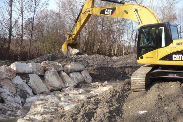 Difesa spondale torrente Curone - Lerta - Impresa edile di costruzioni civili e residenziali